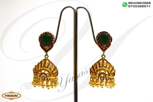 Golden Ladies Designer Ear Rings
