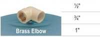 Cpvc Brass Elbow - High Strength 90 Degree Connector | White, Easy Installation, Available In 1/2 Inch, 3/4 Inch, 1 Inch Sizes