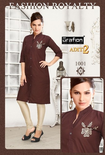 FANCY COTTON FABRIC KURTI
