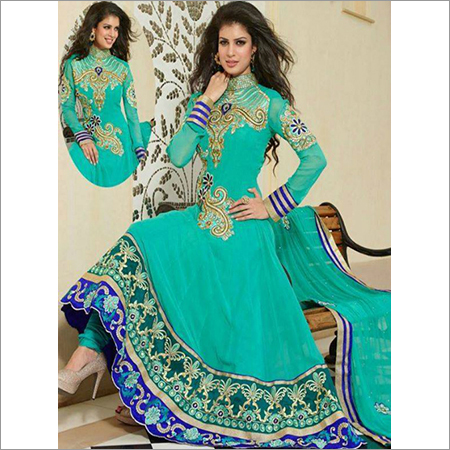 Blue Ladies Anarkali Suit