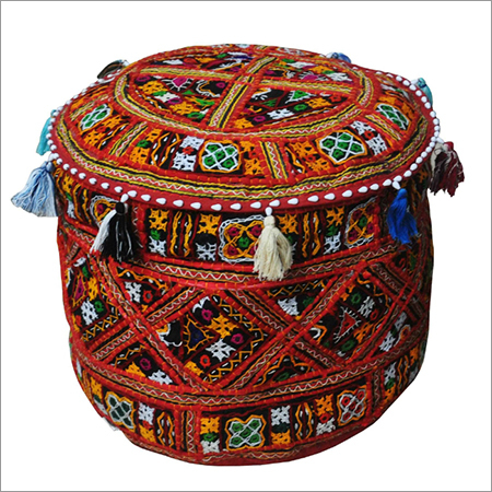 Multi Colir Handmade Pouffe