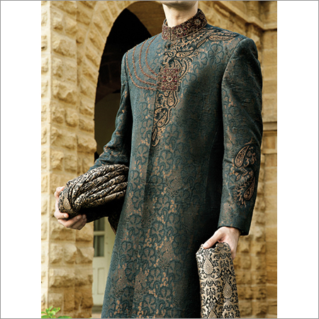 Green Men'S Designer Sherwani