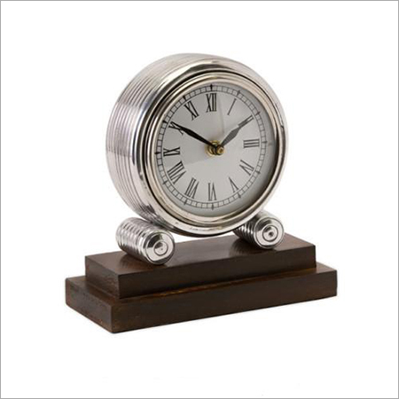 Aluminum Antique Table Clock