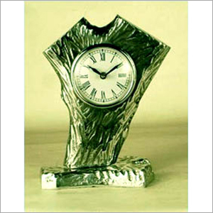 Branch Tree Table Clock Nickle Plated