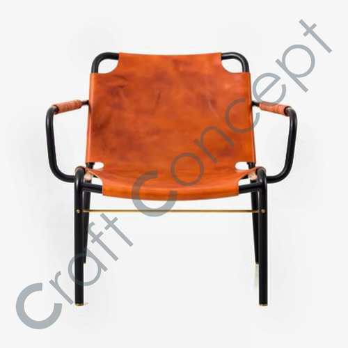 Metal & Leather Chair No Assembly Required