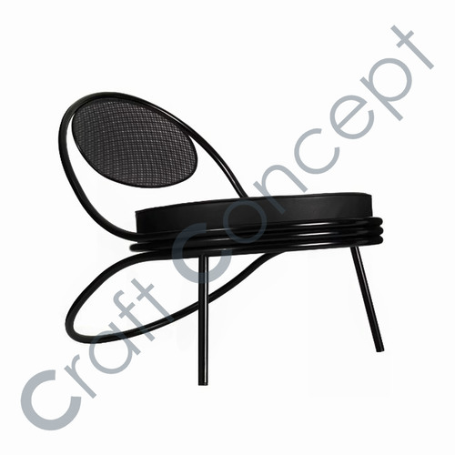 Metal & Leather Chair No Assembly Required