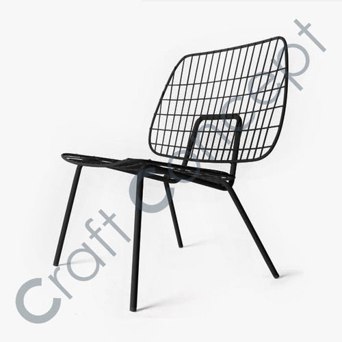 Metal & Leather Chair No Assembly Required