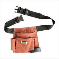 5 Pocket Split Leather Professional Carpenter Apron - Split Leather, Standard Size, Brown | Adjustable Belt, Plastic Buckle, Tool Storage, Durable