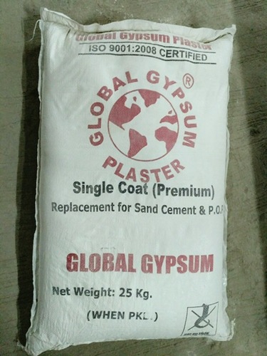 Gypsum Powder - 25 kg Bag, White Gypsum Material | Premium Quality, Easy Application, Durable Finish, Fast Setting, Cost-Effective, Single Coat Plastering