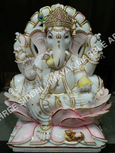 Lord Ganesha Statues - Eco-Friendly Resin, 12 Inch Decorative Figurine - Acid Resistant, UV Resistant, Durable
