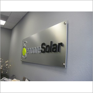 D Letters With Metallic Back