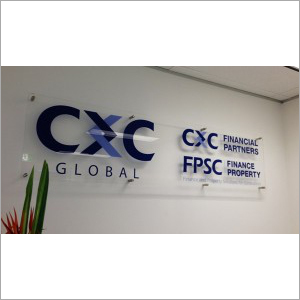 Vinyl Pasted Behind Acrylic Glass