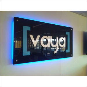 Solid Letters With Acrylic Back And Led Highlight