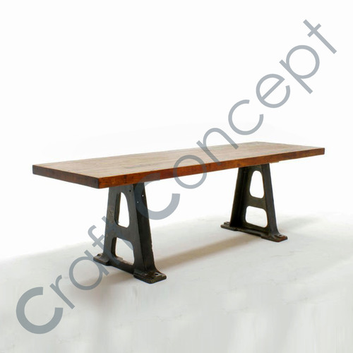 Wood & Metal Office Table No Assembly Required