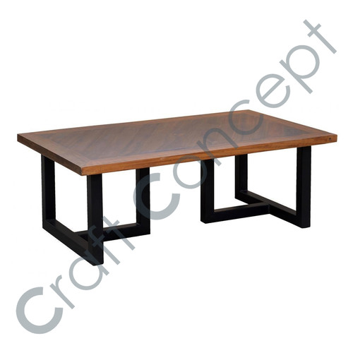 Wood & Metal Office Table No Assembly Required