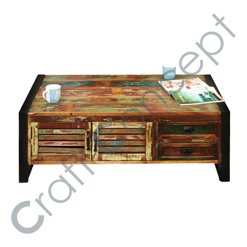 Reclaim Wood Coffee Table No Assembly Required