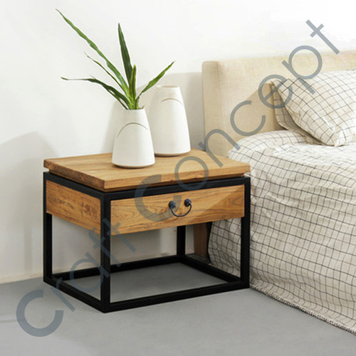 Wood & Metal Coffee Table No Assembly Required