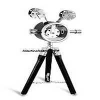 Chrome & Black Reproduction Camera Projector Tripod Stand Floor Lamp
