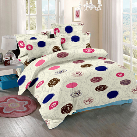 White Super Soft Satin Cotton Double Bed Sheet 90