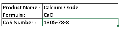 Calcium Oxide