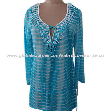 Blue Silk Digital Printed Tunics