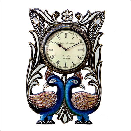 Peacock Design Wall Clock Application: Good Looking