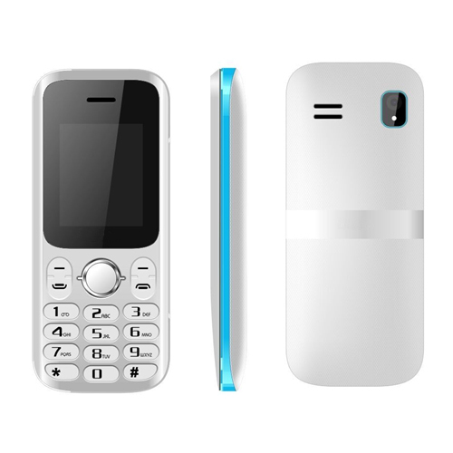 1.8 Inch Bar Phone - Plastic Body, 111 x 47 x 12.9 mm | Dual Sim, 32MB RAM & ROM, 0.08MP Camera, Bluetooth, GPRS, Multilingual Support