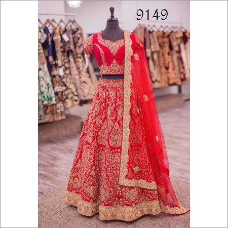 Bridal Designer Lehenga Decoration Material: Beaded Lace