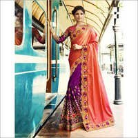 Art Silk Ladies Double Shaded Saree