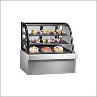 Silver & Black Refrigerated Showcase