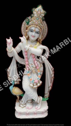 Marble Krishna Statue