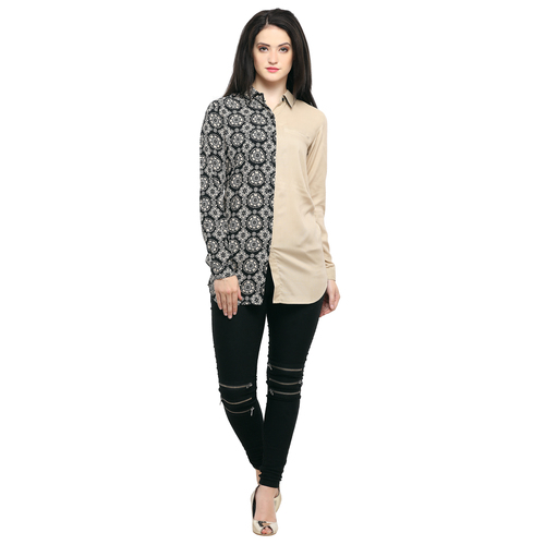 Black & Cream Western Shirt