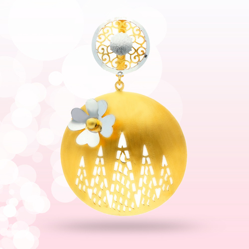 Pendant - 4.9 Grams Yellow Gold | Beautifully Crafted Necklace and Earring Set for All Occasions