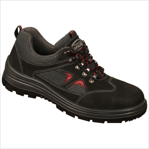 EN ISO 20345 S1 SRC - Nubuck Leather & Textile Mesh Upper, Steel 200J Toe Cap, PU-PU Sole, Sizes 38-47 | Anti-bacterial, Breathable, Comfort, Safety, ESD, S1P