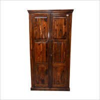 Modular Wooden Almirah - Premium Grade Wood, 2 Doors, Elegant Brown Finish | Customizable Styles, Anti-termite Polished, Versatile Storage Solutions