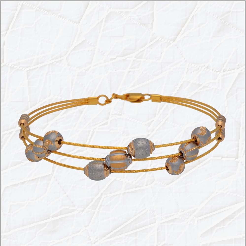 Adira Bracelet - 22k Yellow Gold 9.7 Grams Weight | Lightweight Expertly Crafted for Any Occasion