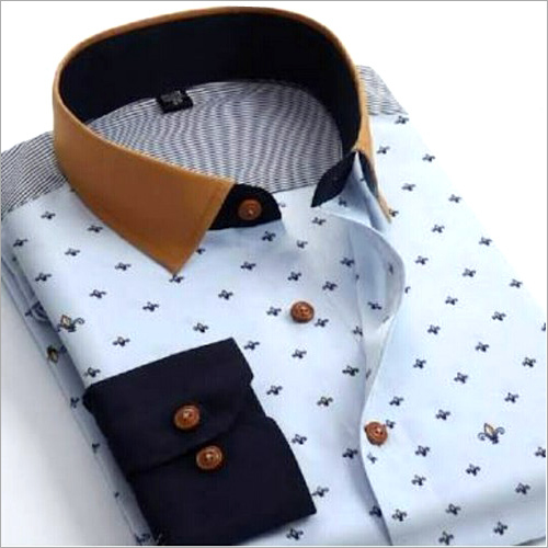 Mens Printed Cotton Shirt