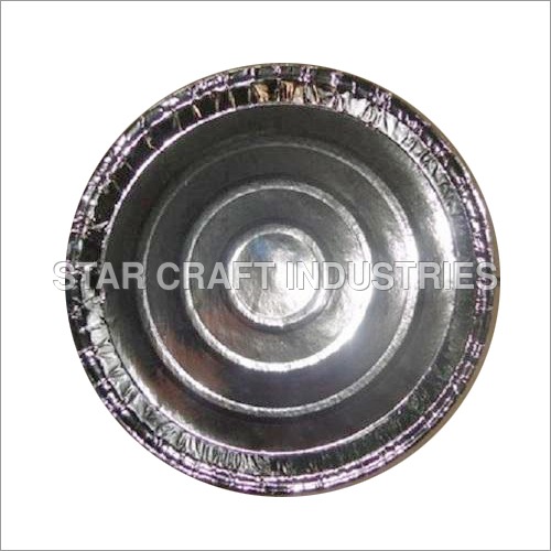 Silver Disposable Paper Plate