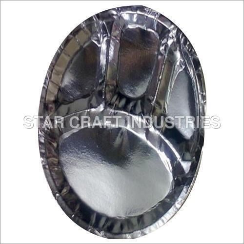 Disposable Silver Paper Thali Size: 100 Gsm