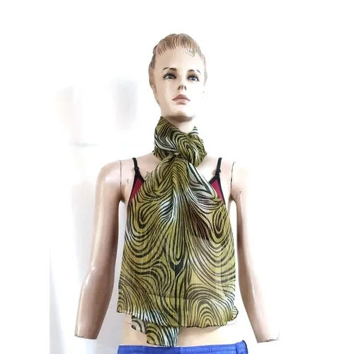 100% Polyester chiffon printed scarves