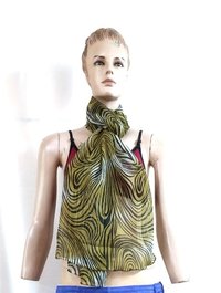 100% Polyester chiffon printed scarves