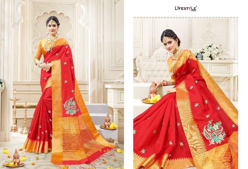 Green Designer Banarasi Saree