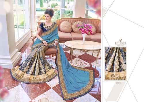 Blue Fancy Designer Saree