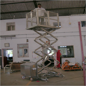 Electro Hydraulic Lever Operated Scissors Lifting Platform