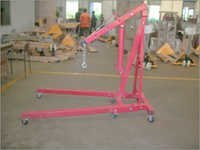 Floor Crane - 2000 Kgs Capacity, Portable Hydraulic Design, Durable Steel Build, Easy Transport For Heavy Loads