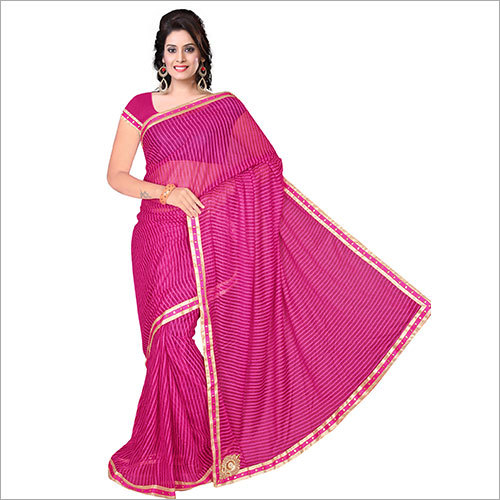 Pink Patch Work Designer Sarees