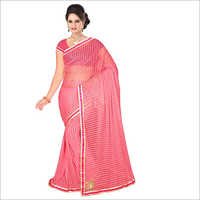 Pink Indian Patch Work Sarees