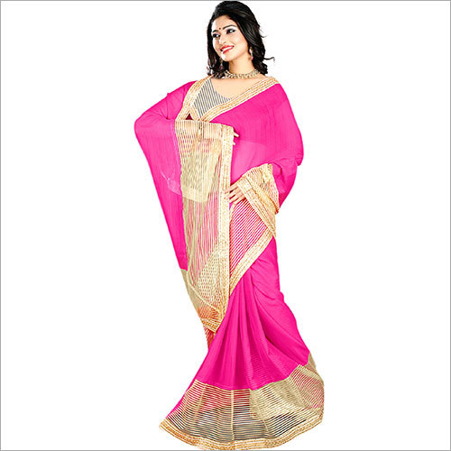 Pink Bollywood Style Sarees