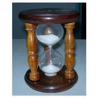 Nautical Wood Glass Sand Timer - Handmade Design, Elegant Look & Attractive Finish | Ideal For Office, Home Decoration, Nautical Theme