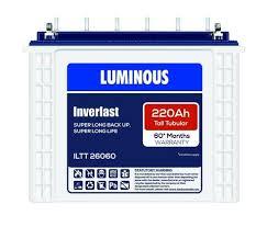 Luminous 220 Amp tublar battery- Inverlast 26060
